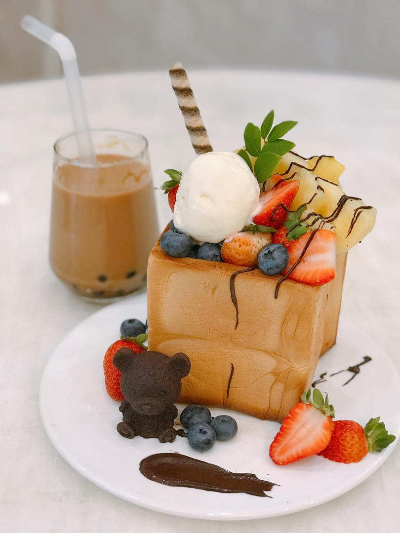 冰激凌蜂蜜厚多士