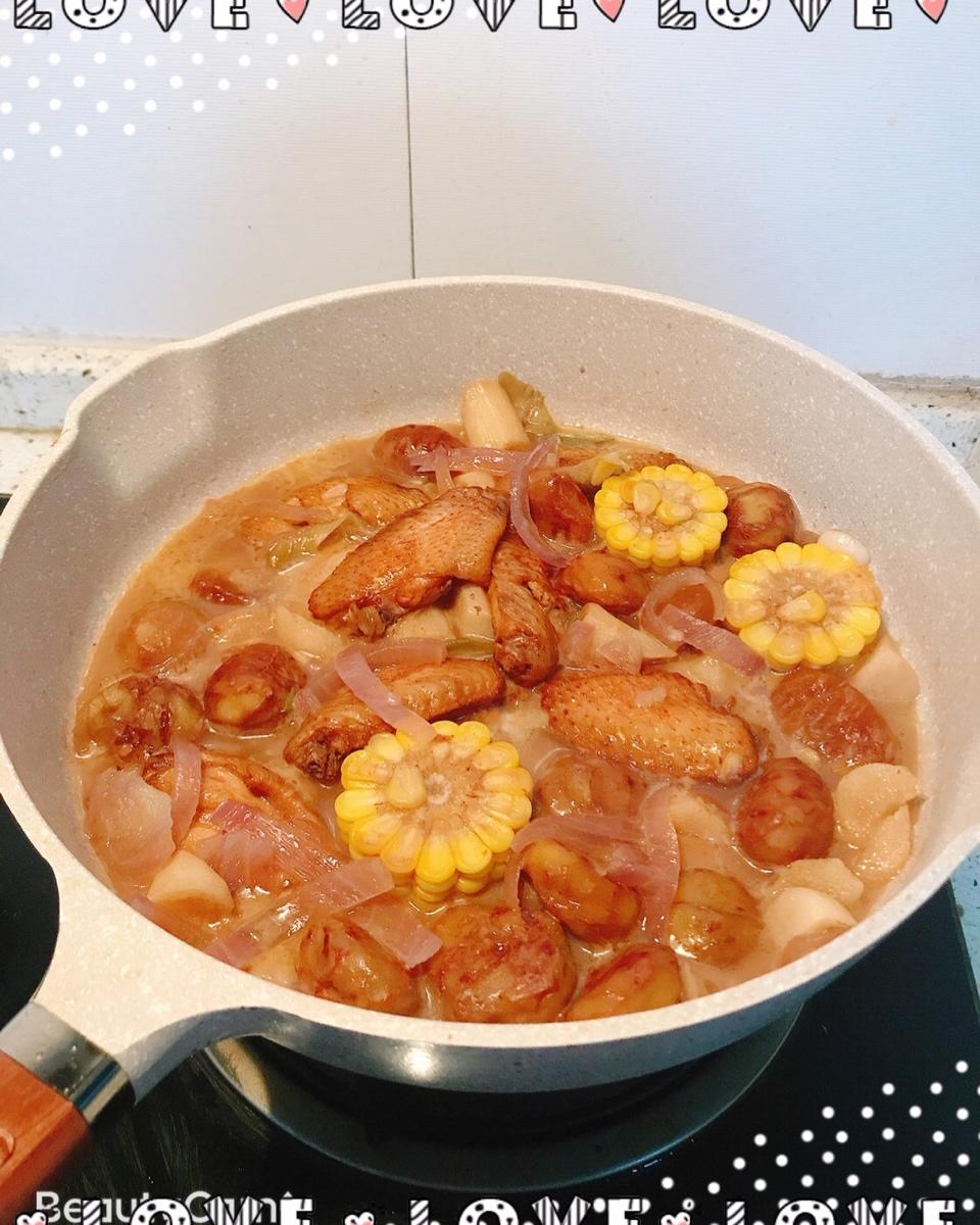板栗烧鸡家常简单版！