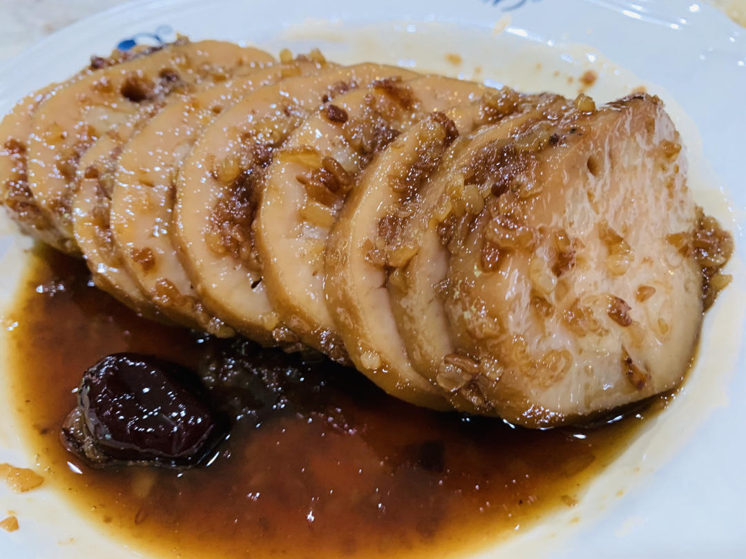 桂花糯米糖藕（上色技巧）