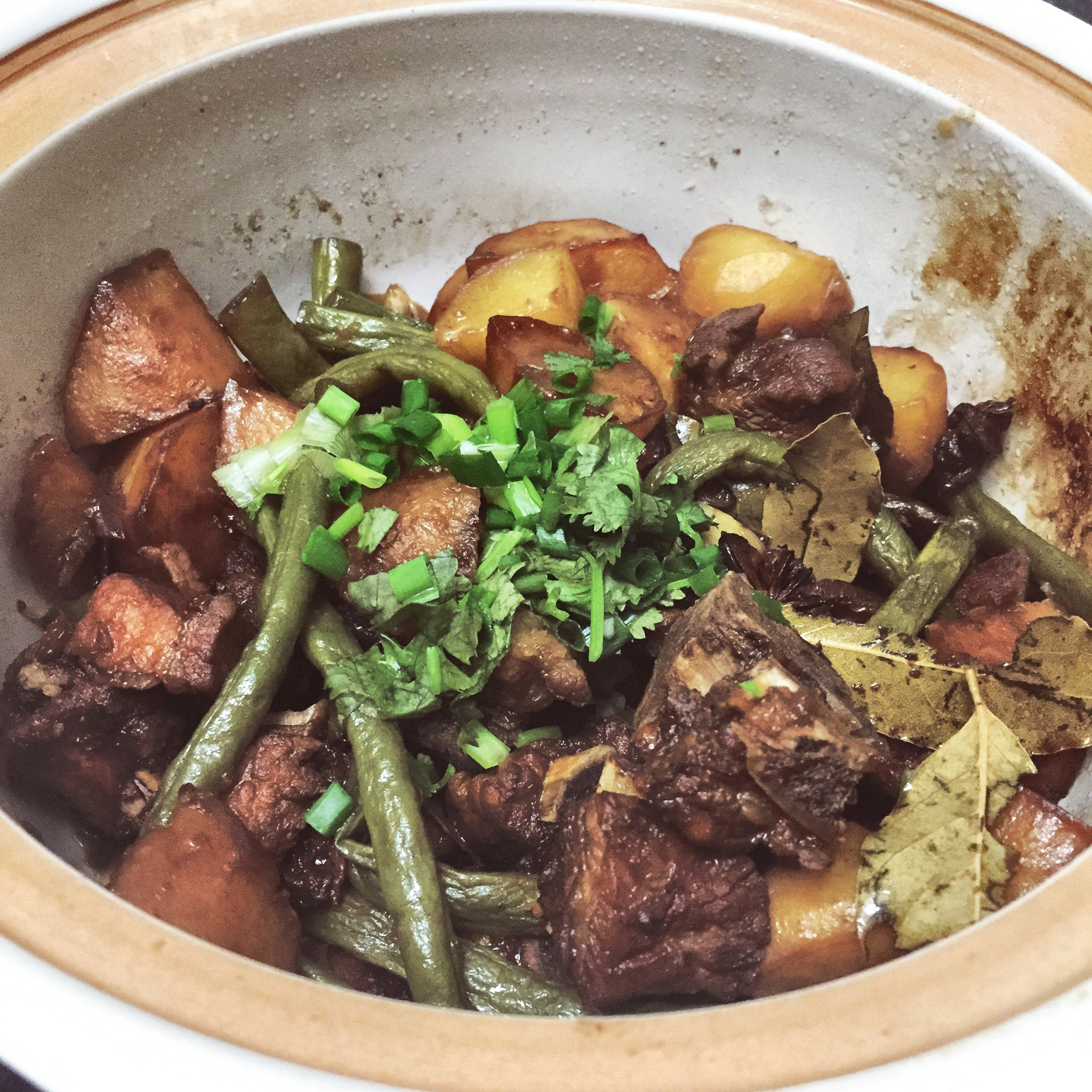 土豆豆角炖排骨