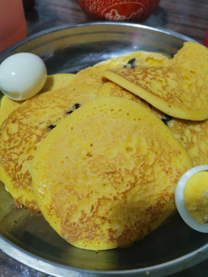 玉米面松饼，早起5分钟搞定，又软又健康