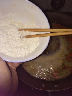 消耗素火锅丸子之疙瘩汤的做法 步骤3