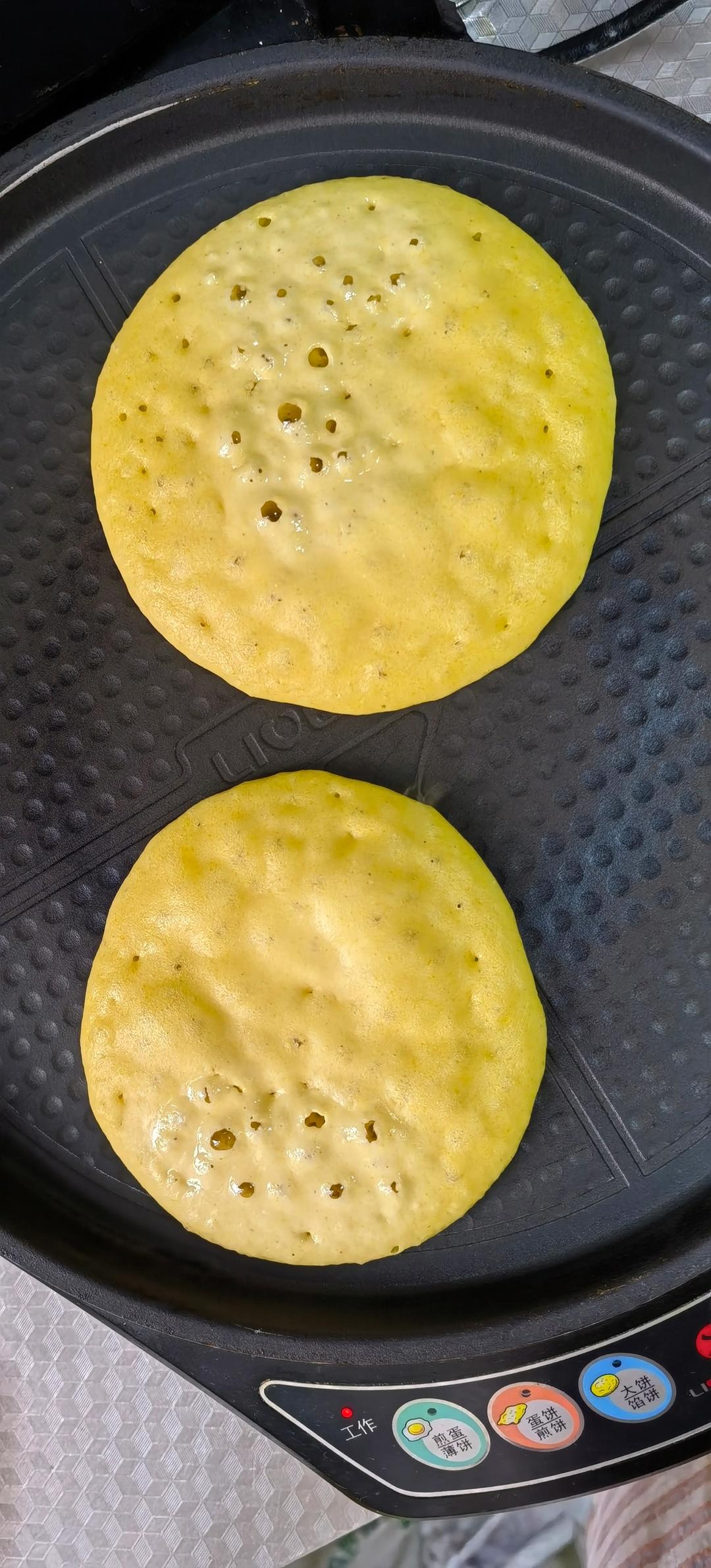 电饼铛烙玉米饼
