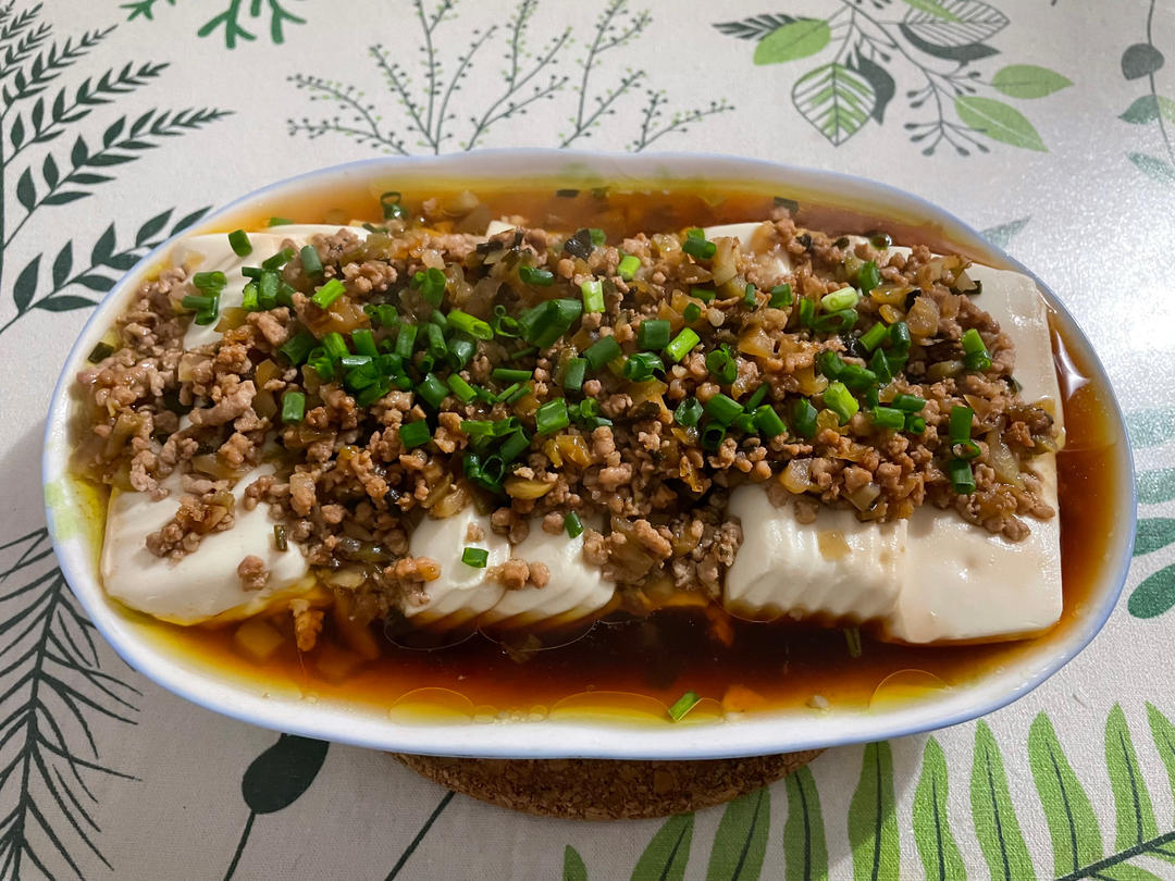 海天酱油肉沫蒸豆腐