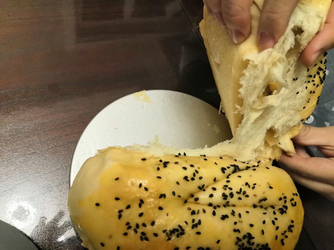 苹果馅蒸面包