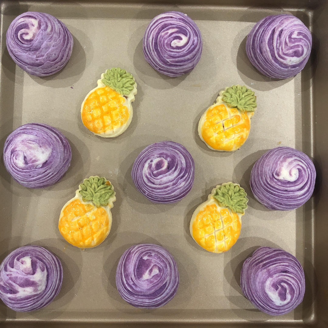 麻薯香芋酥/台湾大甲芋头酥(无猪油完美复刻2015.10修订各种抹茶酥、绿茶酥、蛋黄酥、紫薯酥通用哟）