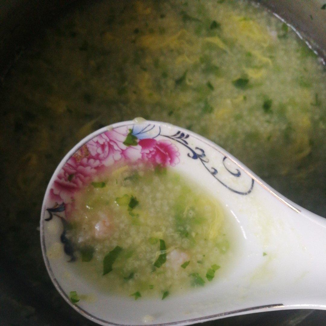 小米虾滑粥