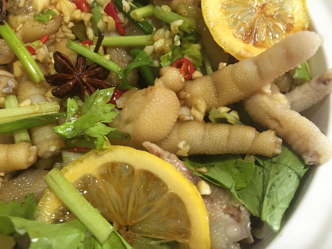 柠檬泡醋鸡爪