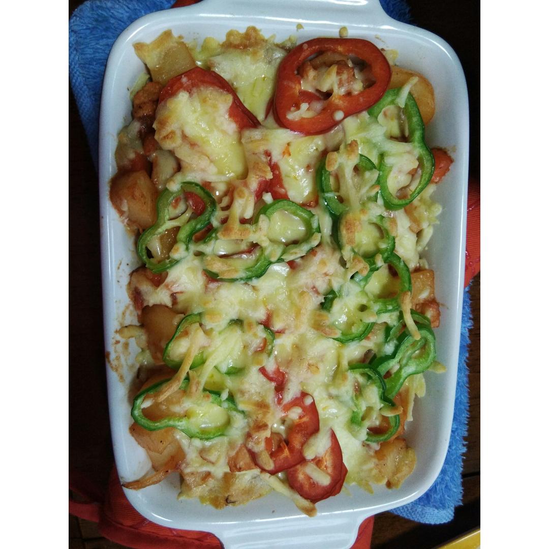 番茄鸡肉浓情焗饭【两人份】