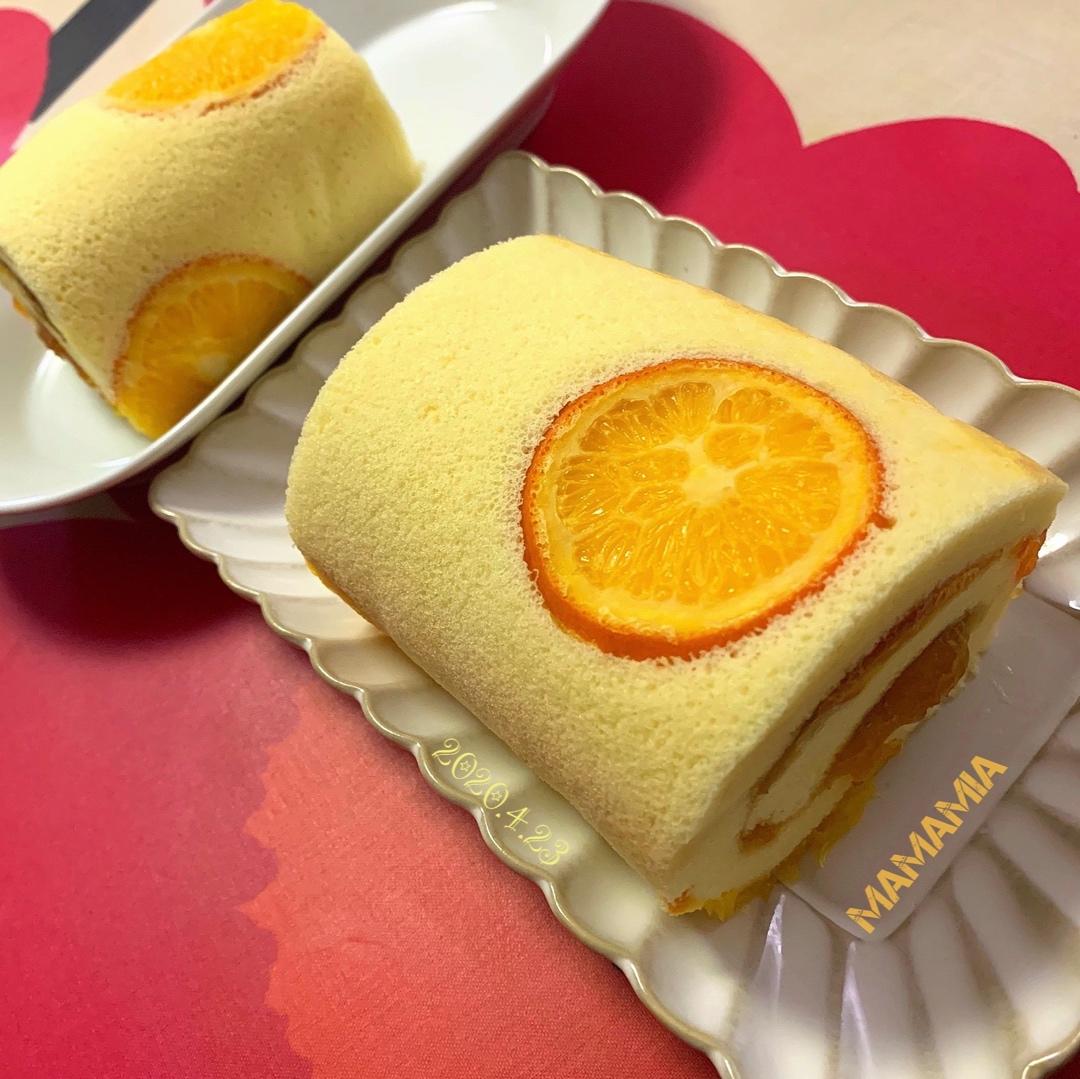 香橙蛋糕卷（好看好香好吃)