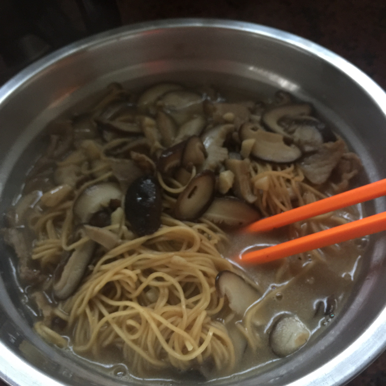 包菜冬菇面