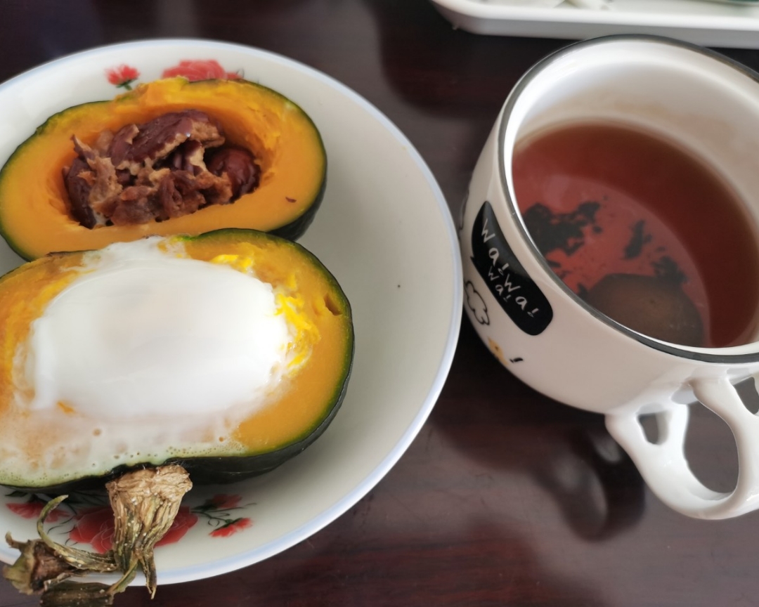 厨房小白，宿舍版低脂减脂早餐甜品，自创南瓜贝贝盅，一瓜两吃的做法