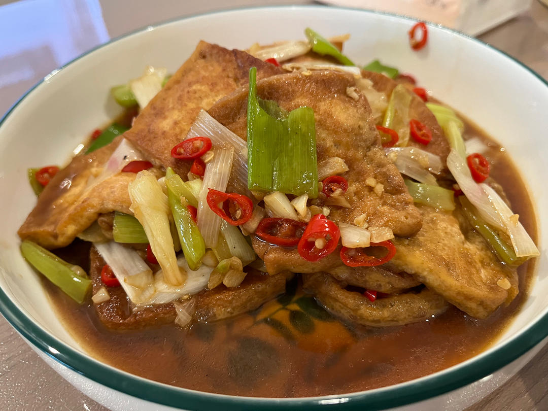 大葱烧豆腐