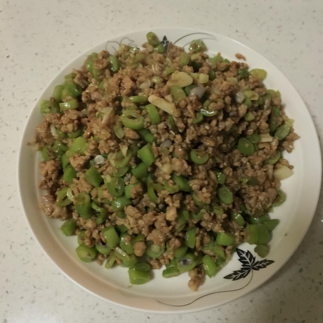 肉沫豆角下饭菜