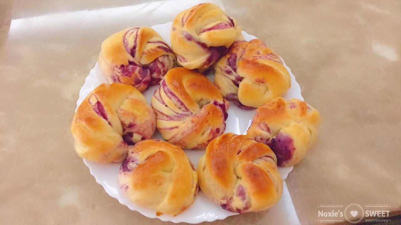 紫薯面包卷（紫薯小餐包）