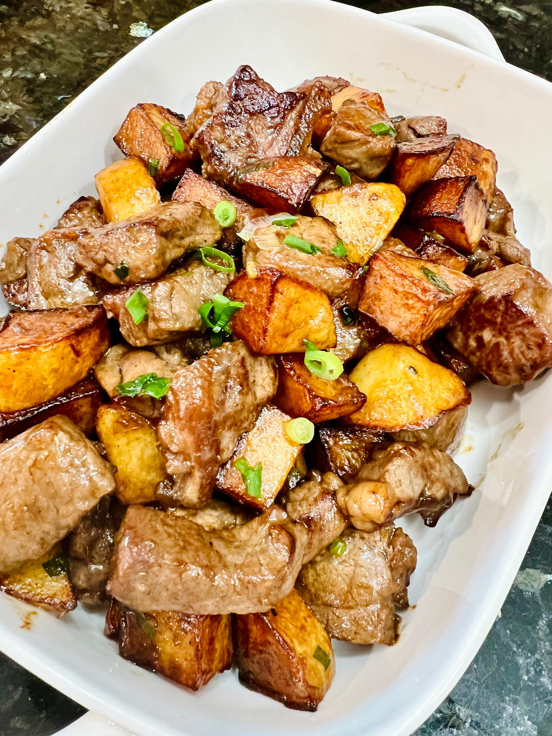 嫩滑多汁‼️一口就上瘾的㊙️牛排土豆煎锅