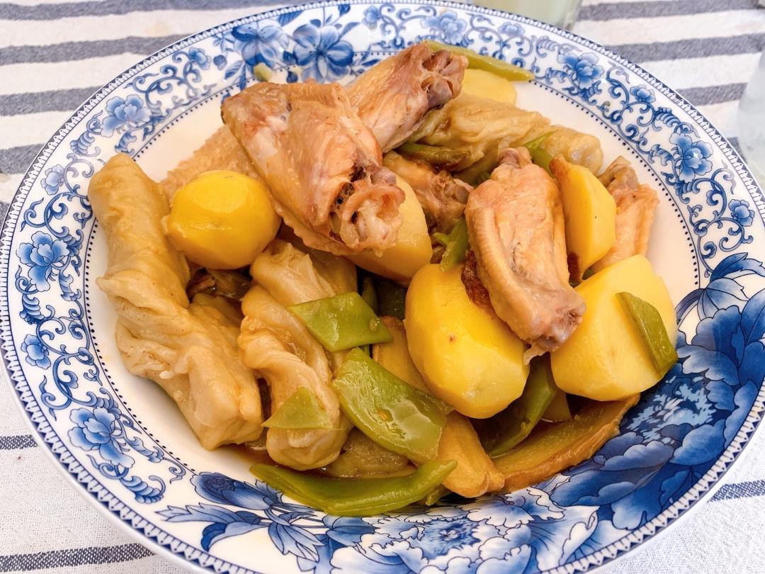 懒人饭豆角粘卷子一锅出