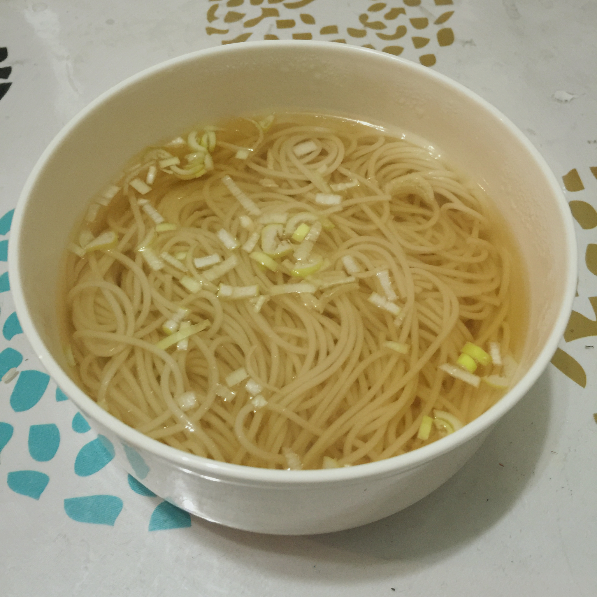 小葱麻油酱油面