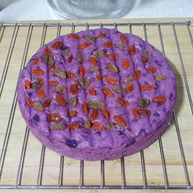紫薯养生发糕