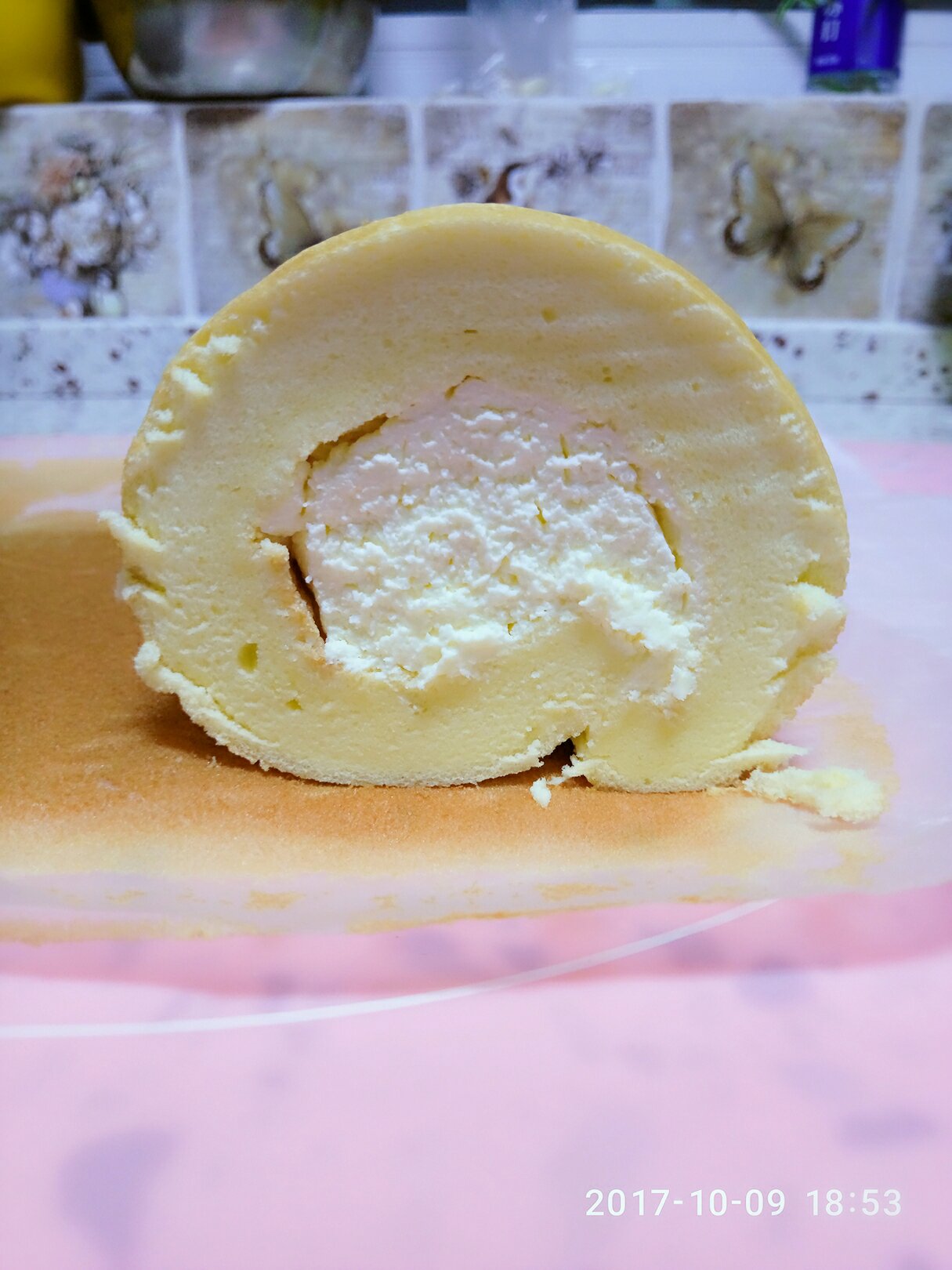 胖乎乎奶油芒果卷/不开裂不掉皮全过程详细图解烘焙视频/蛋糕篇6：「厚卷」