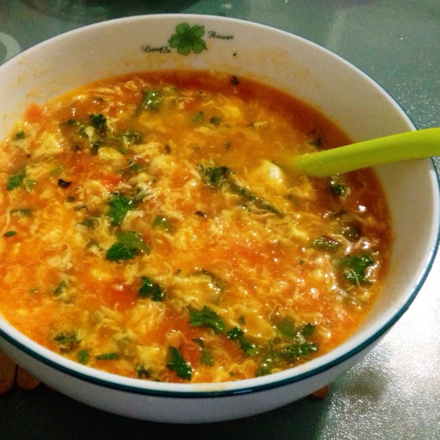 如意的小菜做的番茄鸡蛋浓汤