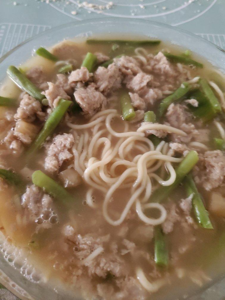 肉末豆角面条