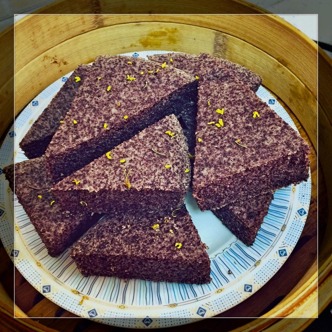 健康美味的黑米糕