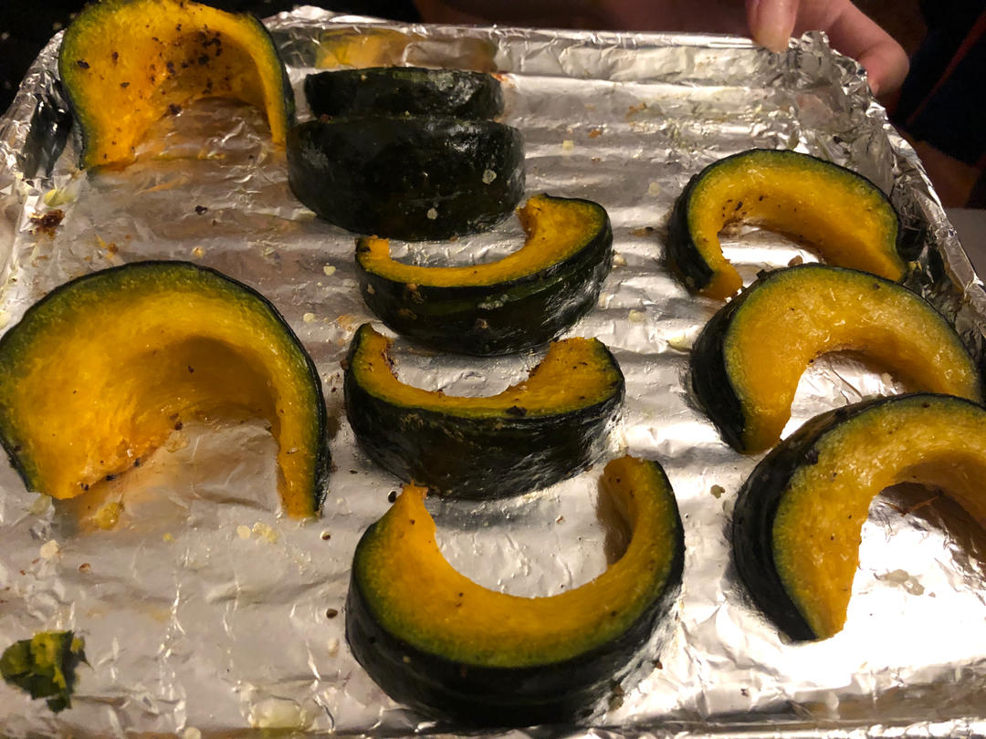 爆好吃❗️低脂烤南瓜！又甜又糯馋哭了