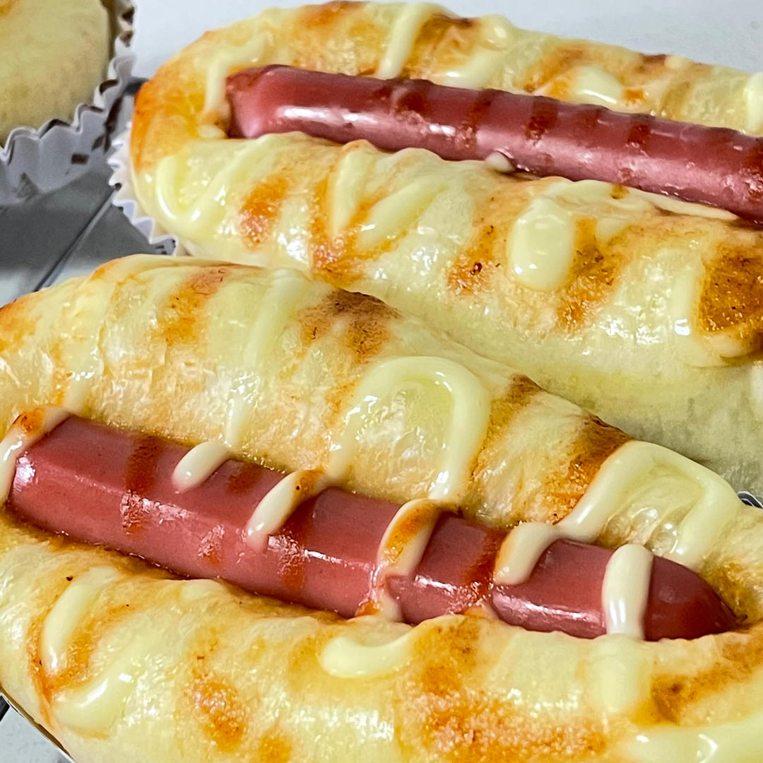 美味的香肠面包