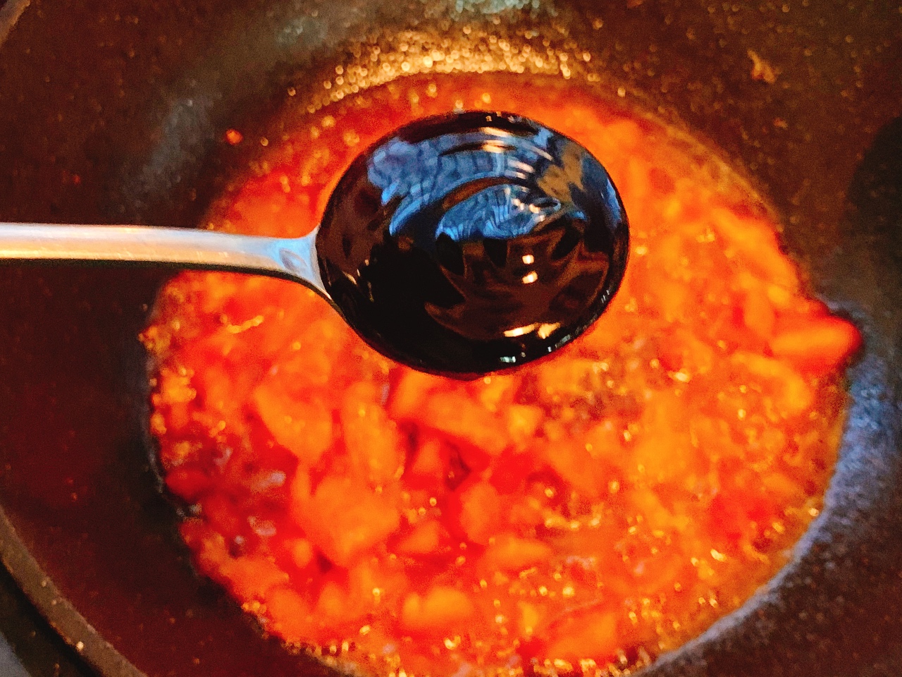 酸爽开胃❗️超级好吃的番茄火腿鸡蛋盖浇面的做法 步骤8
