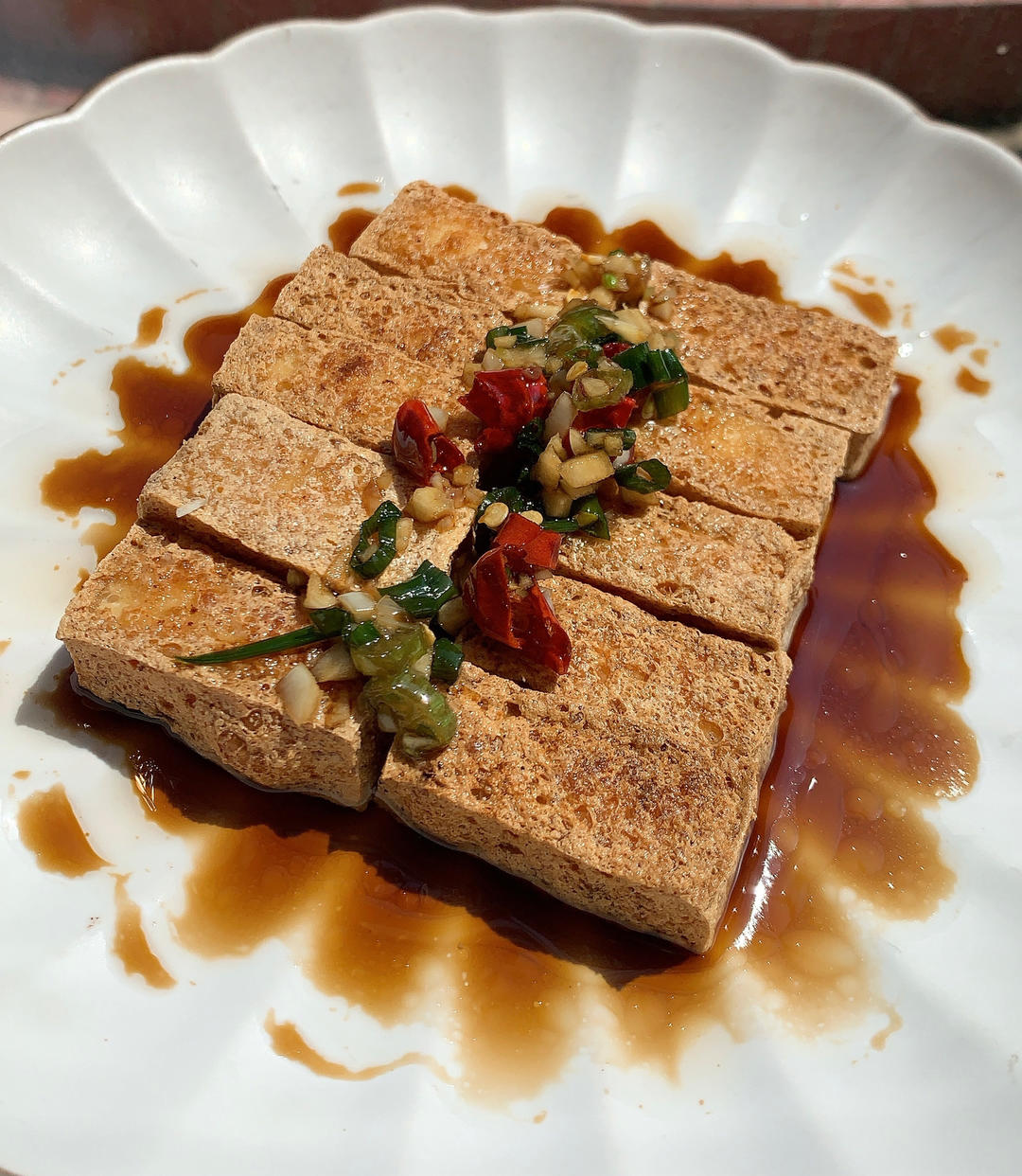 小吃｜街边酥炸豆腐附酱汁（空气炸锅版）