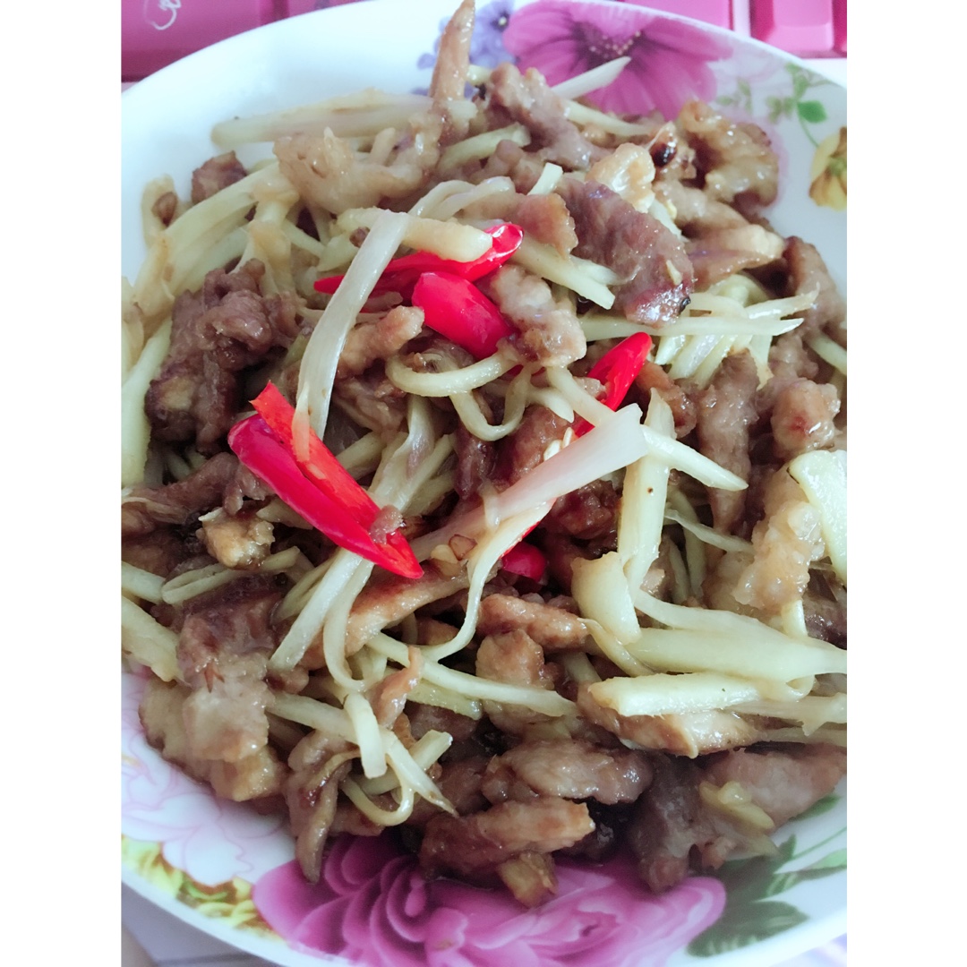 仔姜炒肉丝