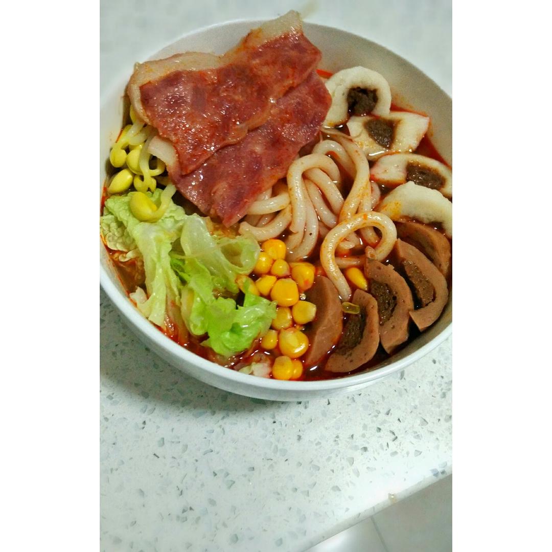 懒人的冬天—味噌乌冬面