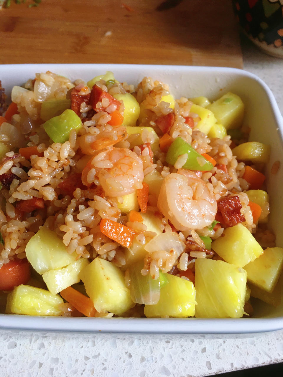 虾仁菠萝炒饭