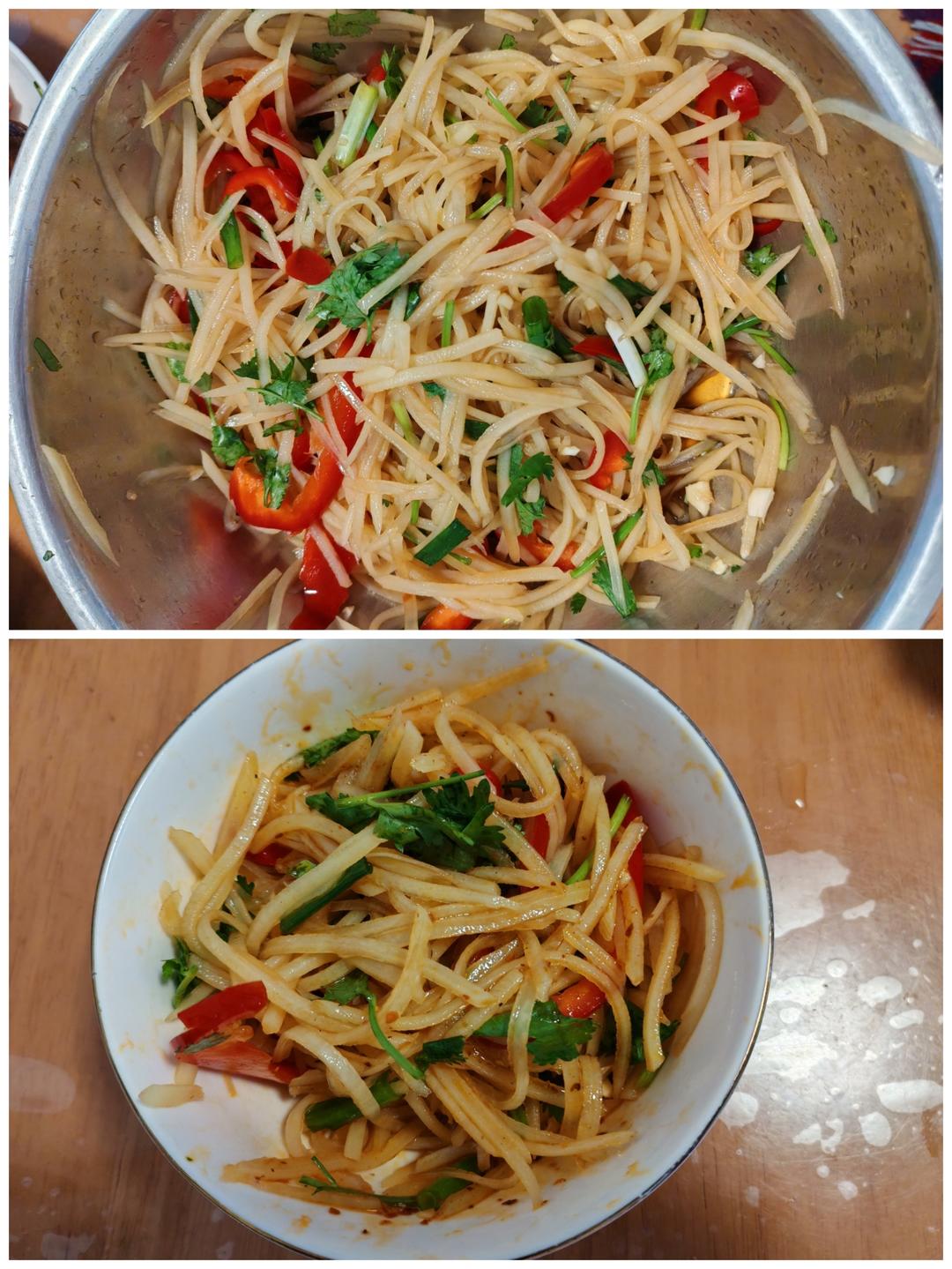 香辣开胃的凉拌土豆丝