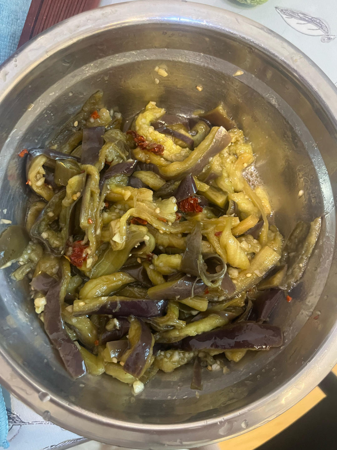 减脂餐之凉拌蒸茄子