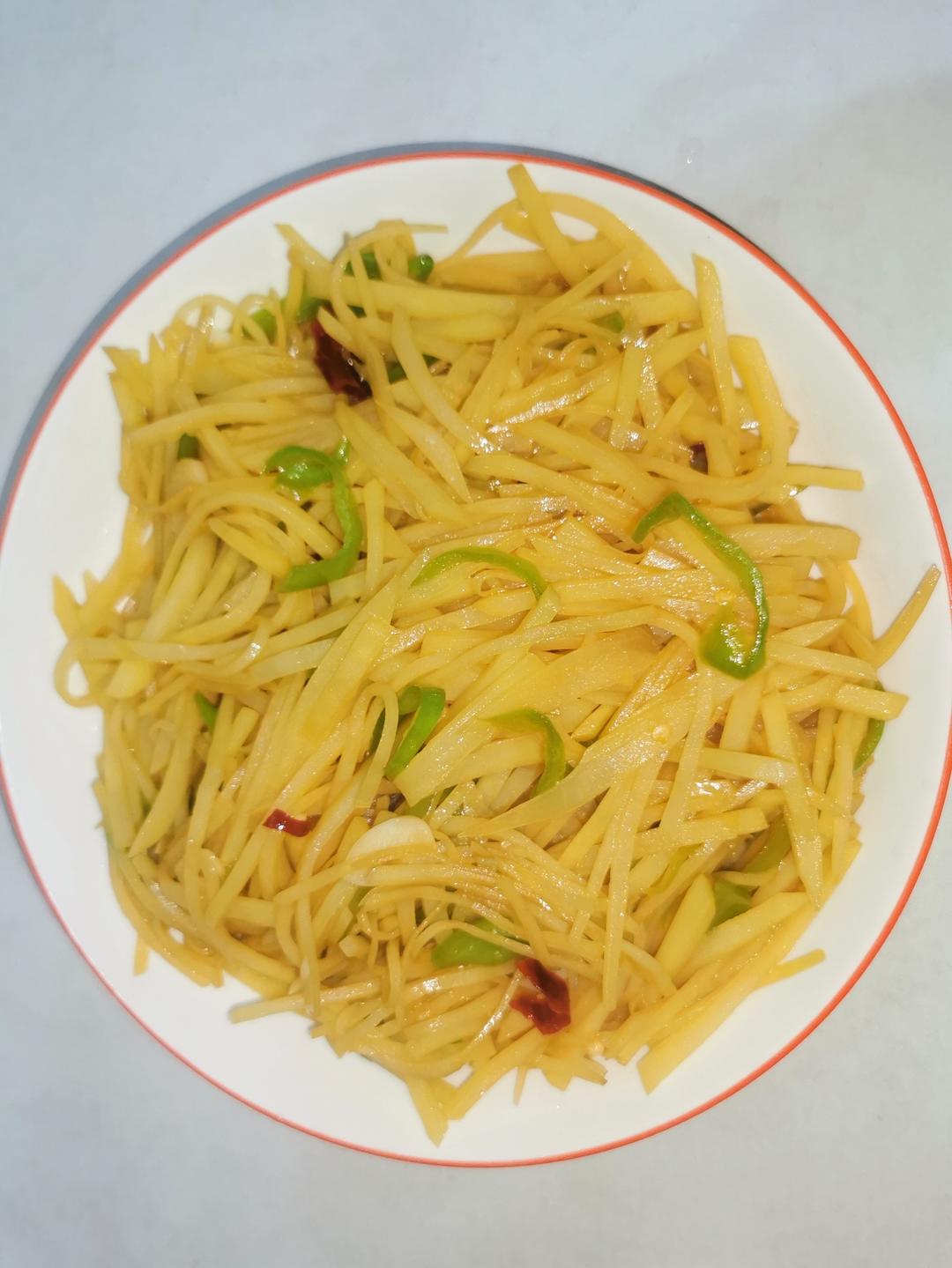 酸辣土豆丝（焯水版）