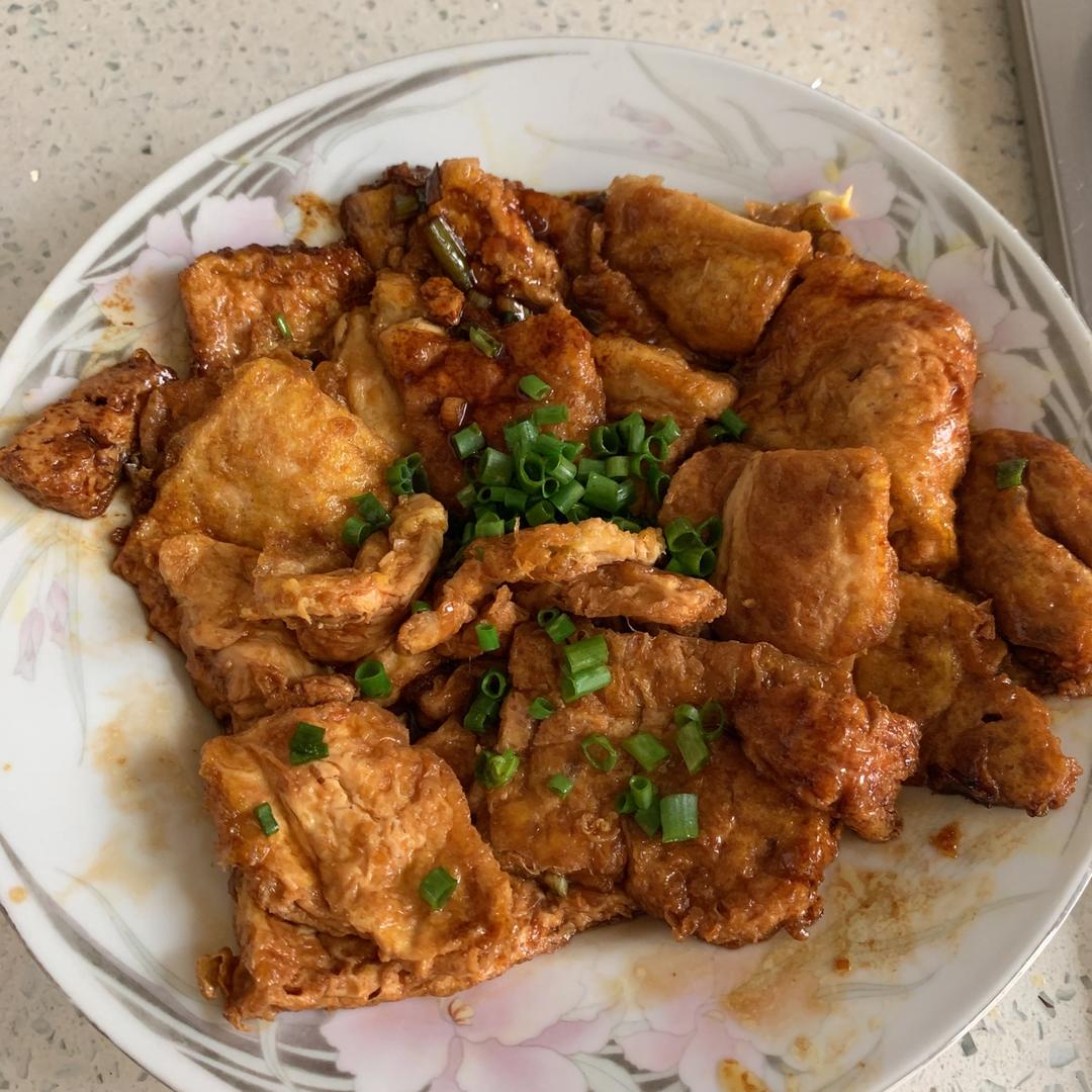 蚝油嫩豆腐