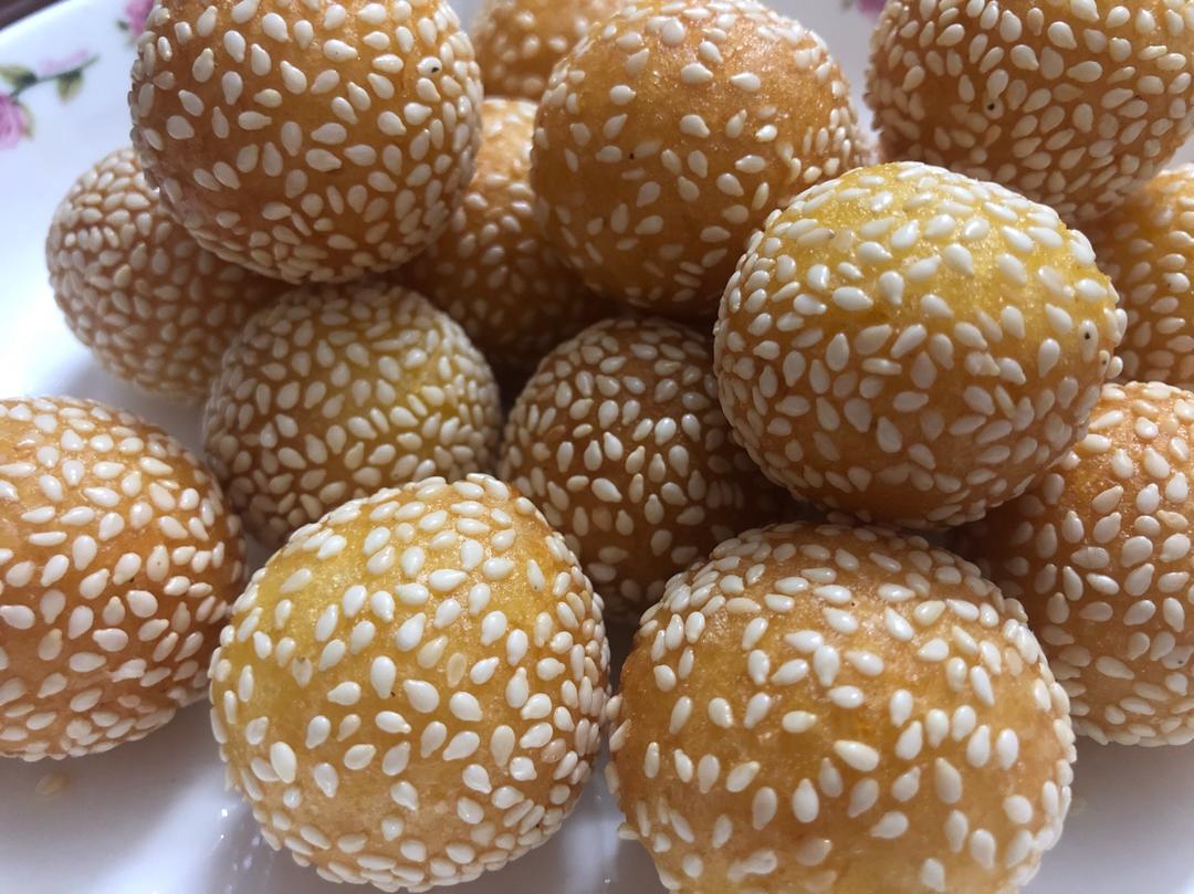 “南瓜芝麻球”聚餐必做小点心