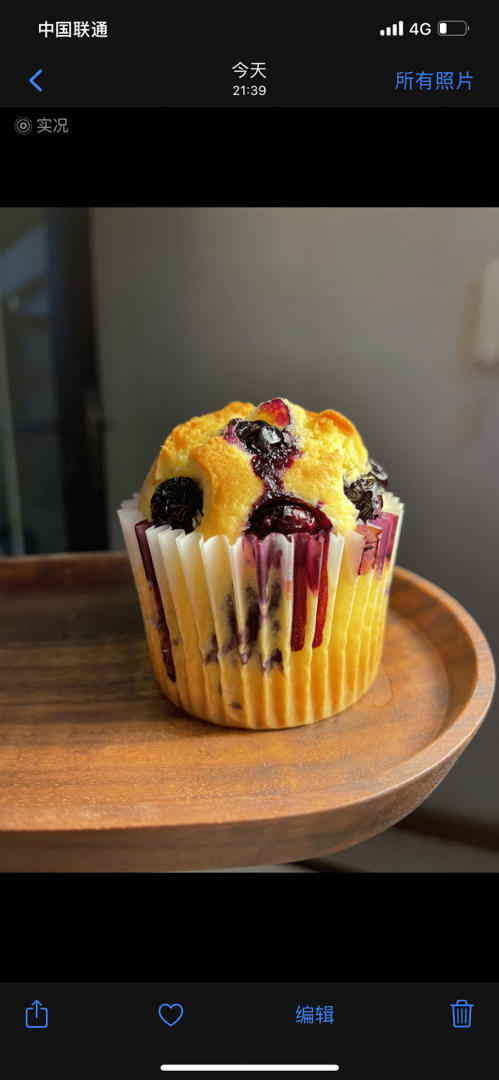 超简单【爆浆蓝莓玛芬蛋糕】