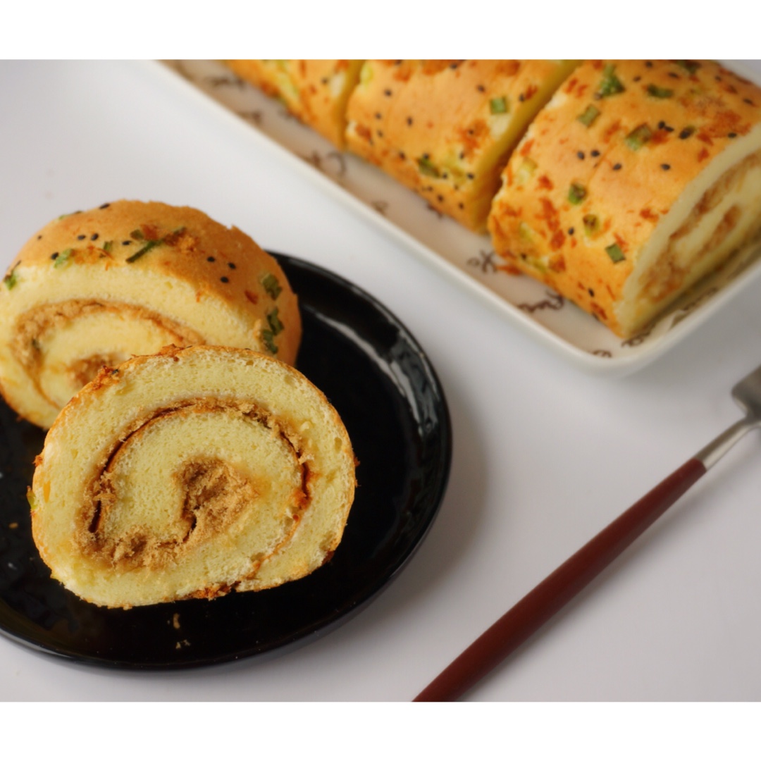 超赞的肉松火腿蛋糕卷