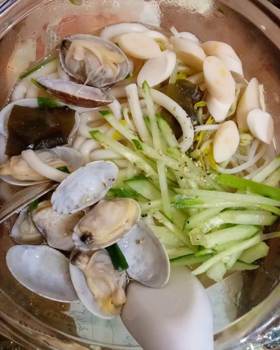 味增花蛤乌冬面