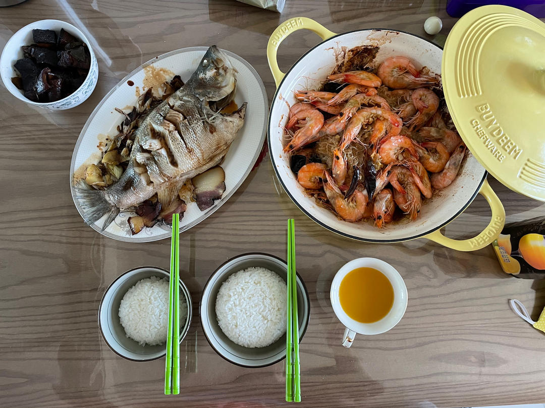 北鼎焖焗锅食谱｜蒜蓉粉丝虾