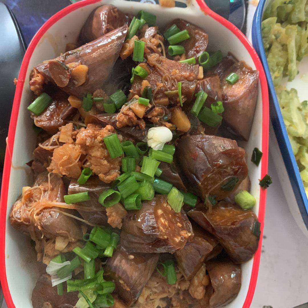 肉末茄子粉丝煲