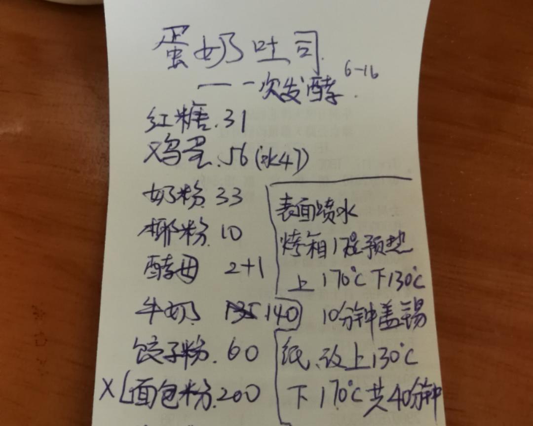 纯奶手撕吐司的做法 步骤1