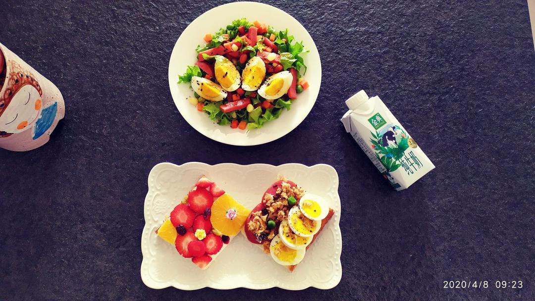 柴犬水果吐司片