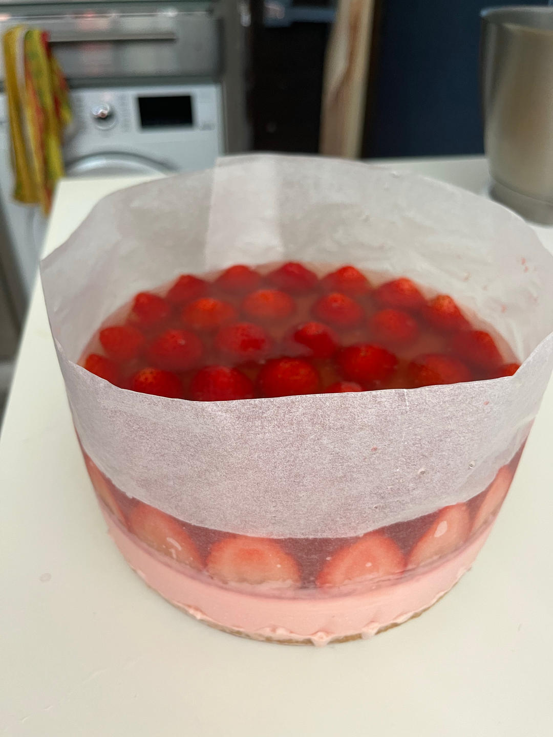 strawberry cheesecake草莓慕斯蛋糕（自用图后补）搬运自HidaMari Cooking