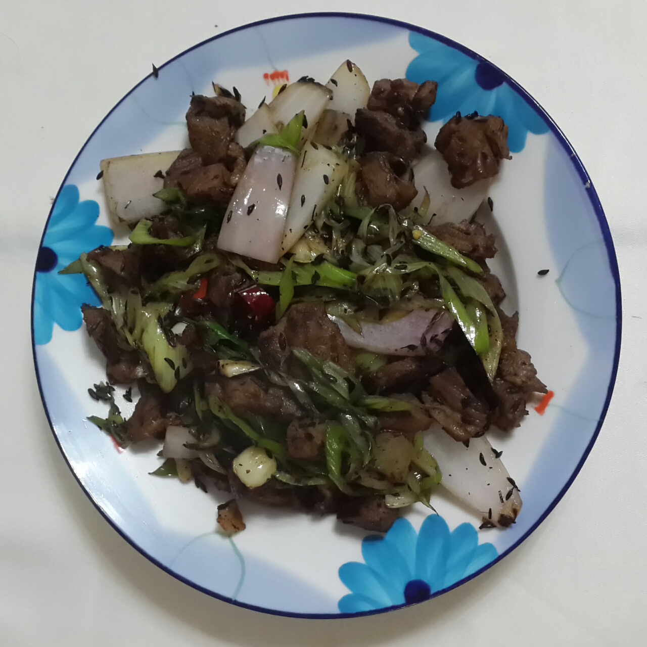 孜然羊肉粒