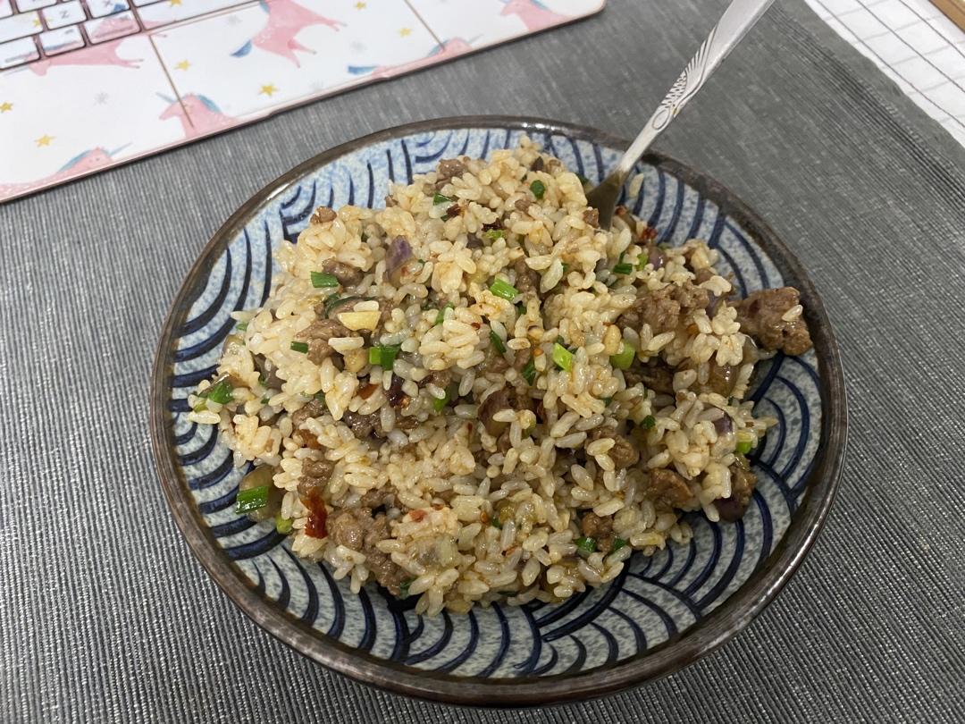 特别好吃的茄子炒饭