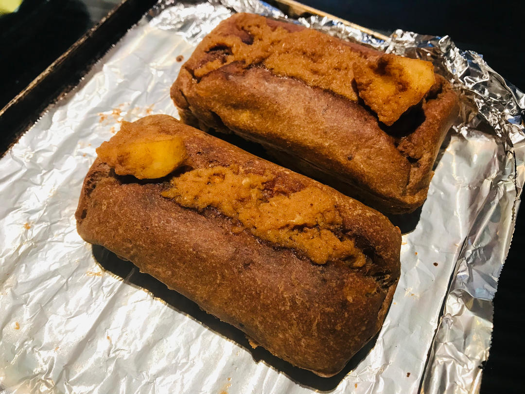 低脂香蕉可可布朗尼